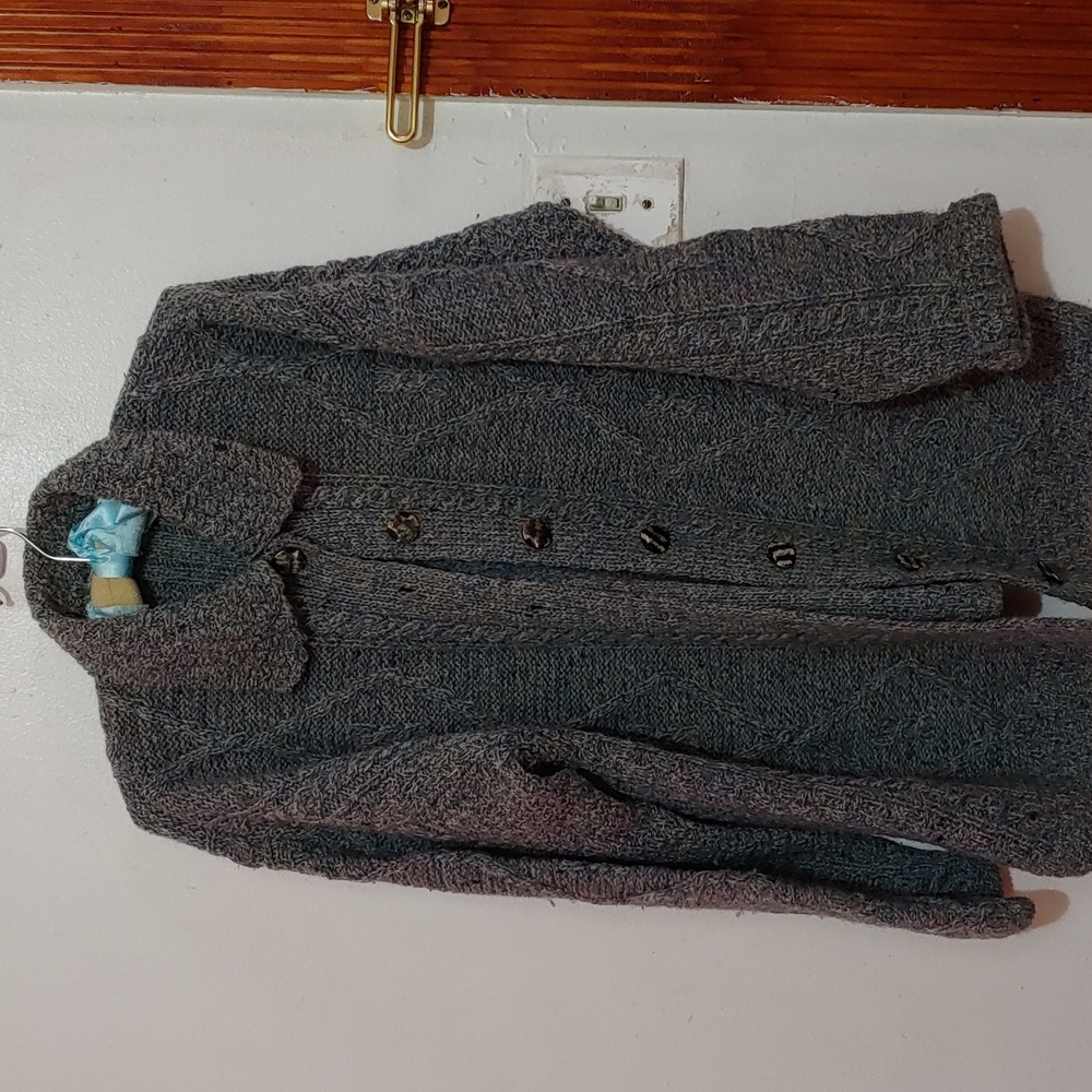 Ladies View Industries blue wool sweater in Size S